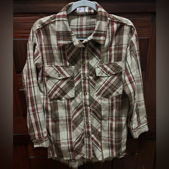 Pink Lily western flannel - Picture 4 of 9